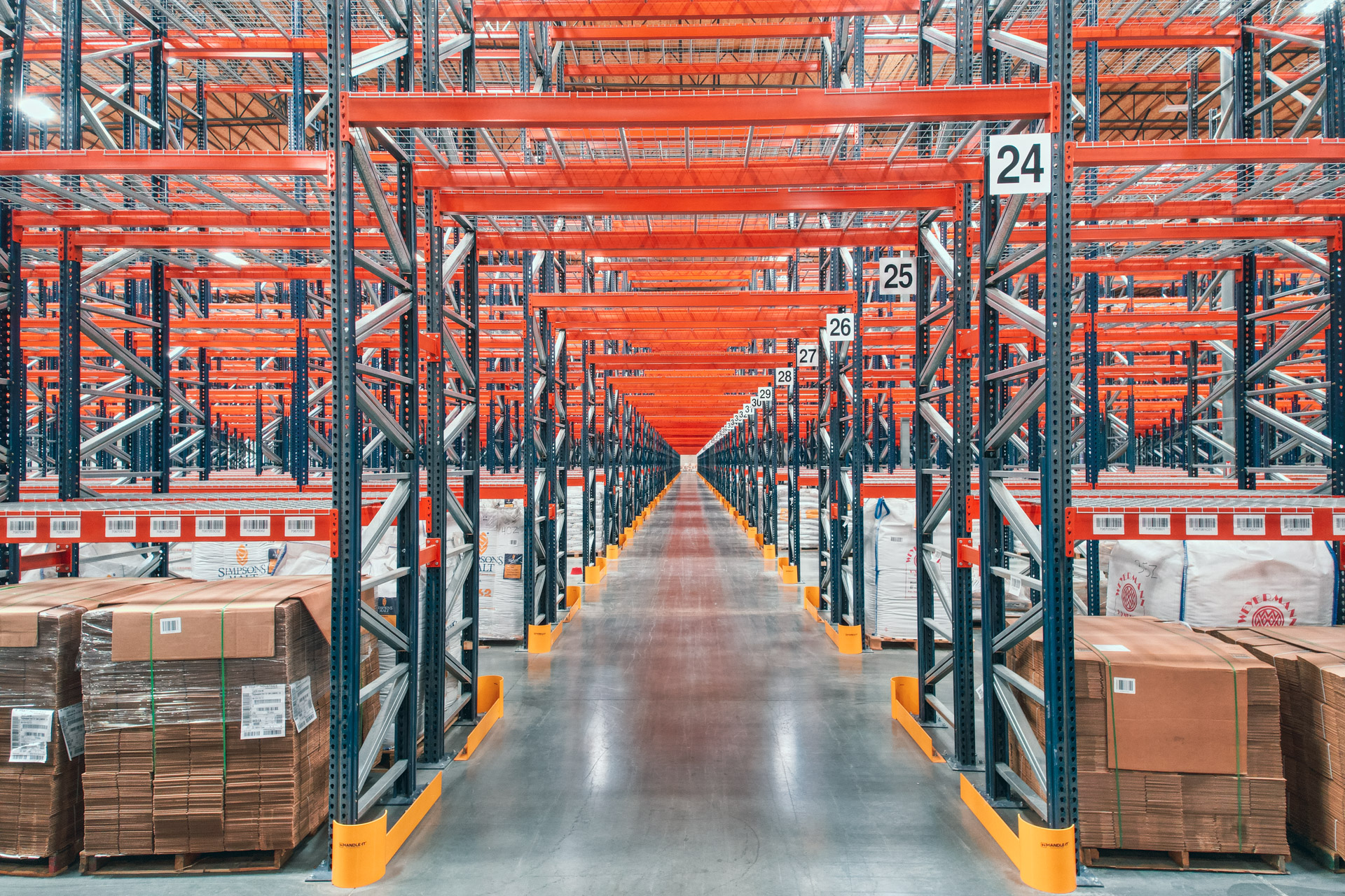Industrial pallet racking installation in Goodyear warehouse